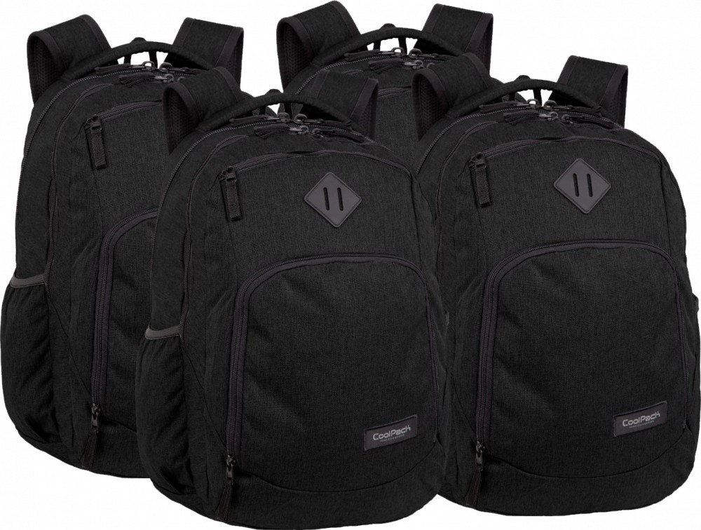 Ruksak Školský Mládežnícky CoolPack Čierny - Kolekcia Snow